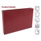 Better Office Products 7-Ring Leatherette Executive Ledger/Check Binder, Zipper Pouch, Holds 9 x 13in Business Checks, Burg 11303 - alternate 5